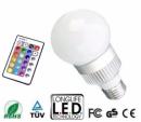 Ampoule à Led de différentes couleurs avec télécommande Ampoule à Led de différentes couleurs avec télécommande
