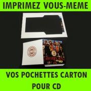 Pochettes en carton pour CD,DVD,Bluray  imprimer soi-mme 50 pc