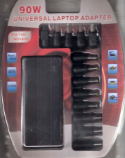 Universal Ladgert 90 Watts 12 bis 24V. Laptop Adapter