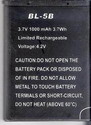 BL-5B Batterie fr K-102 Tracker serien