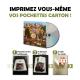 Pochettes en carton pour CD,DVD,Bluray  imprimer soi-mme 100pc